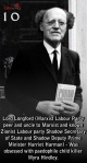Lord Longford leaving Number 10 with Porno book