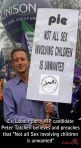 Peter Tatchell with Unison in the background (Labour25)