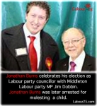 Jonathan Burns with MP Jim Dobbin